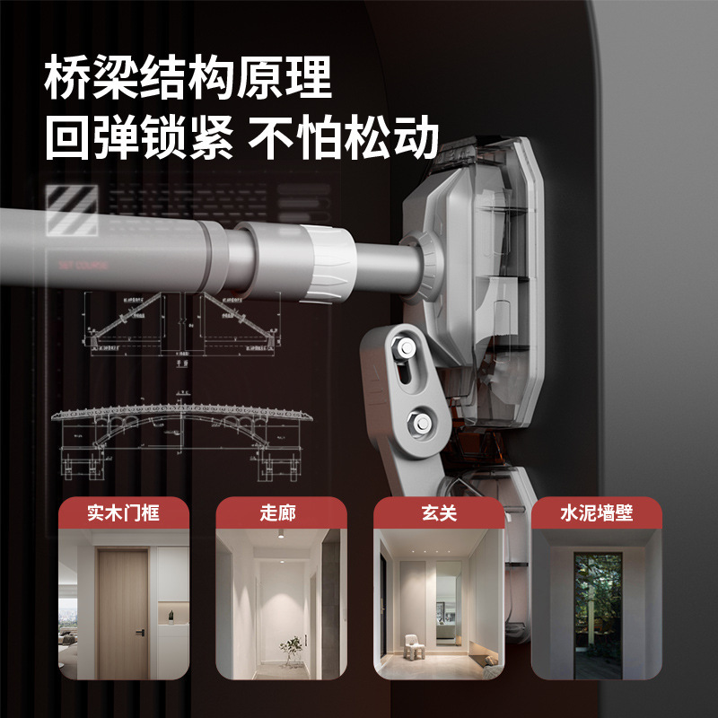 源工場家庭用鉄棒室内プルアップ器ドア上単棒フィットネス器材ドア枠壁体上横棒|undefined