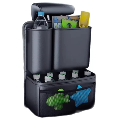 rear seat back hanging: Car storage bag/box