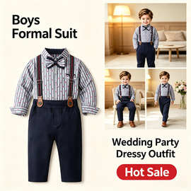 Boys Formal Suit 儿童绅士礼服套装 欧美男童婚礼花童派对演出服
