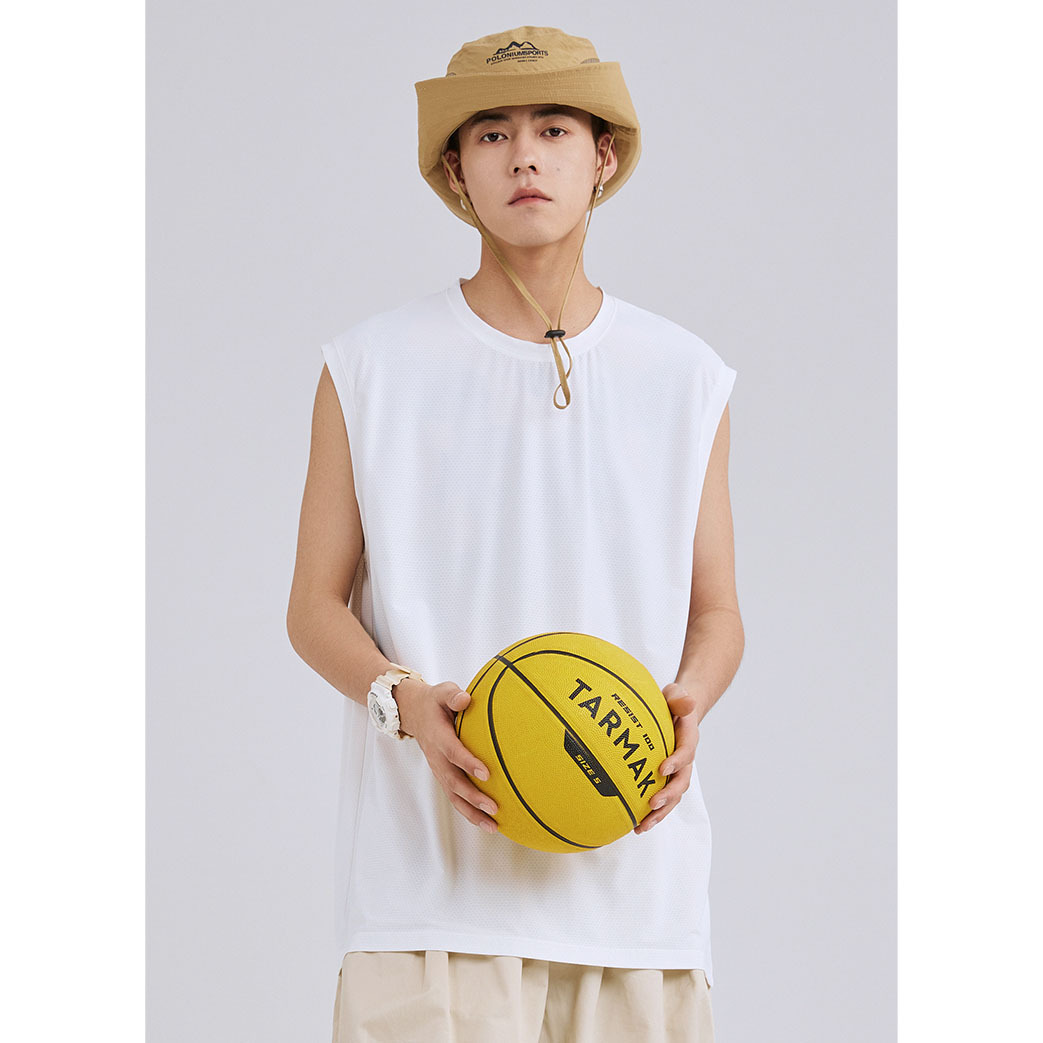 Traje deportivo, chaleco de verano para hombre, pantalones cortos, seda de hielo, secado rápido, sin mangas, ropa de entrenamiento físico, camiseta, comercio exterior, venta al por mayor transfronteriza