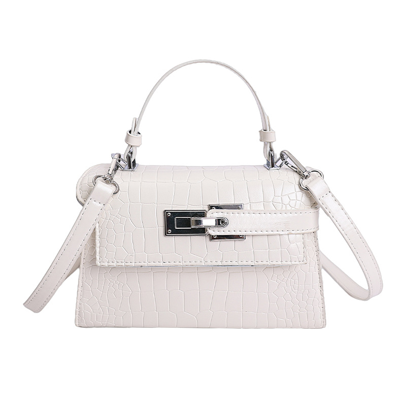 Bolsos de textura de nicho de cocodrilo de alta calidad, bolsos de mujer 2026 nuevos bolsos de mochila, bolsos de bloqueo de moda