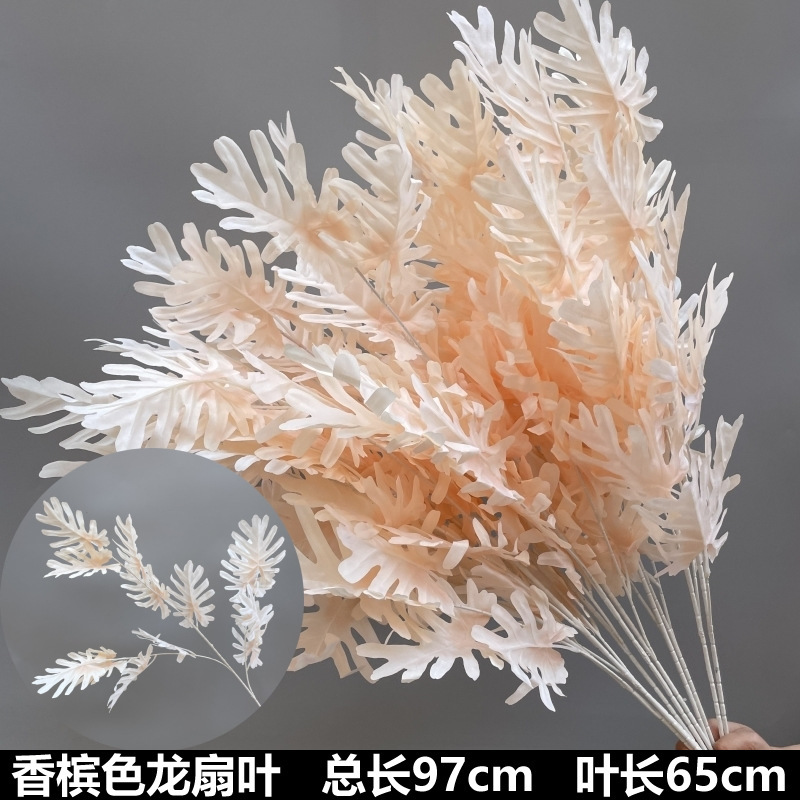 シャンパン色の結婚式の花の花の花の材料の結婚祝いの装飾の花の講堂の装飾の花のプラスチックの花の道は花の造花を導いています。|undefined
