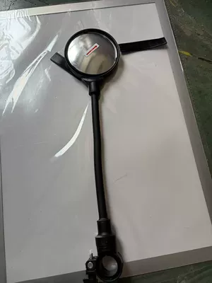 Bicycle Reflector, Electric Vehicle Rearview Mirror, Mountain Bike Bendable Convex Mirror, Three-Wheel Rearview Mirror, Round Mirror (Rearview mirror/rearview mirror) - adjustable-extendable-gooseneck-rearview-mirror-1-piece