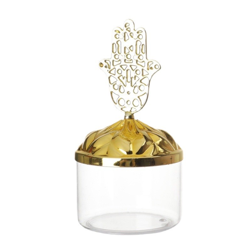 Venta al por mayor de estilo europeo oro y plata taza de postre de plástico taza de hornear decoración de la boda del banquete suministros caja de embalaje creativo