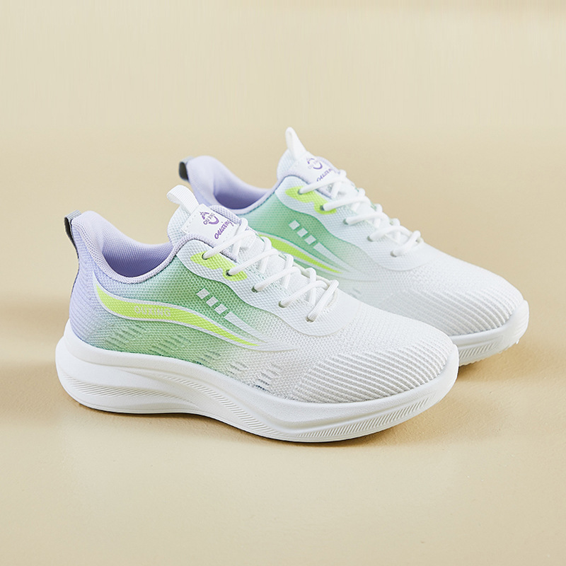 Zapatillas Deportivas Tejidas para Mujer de Malla y Caucho con Aumento de Estatura para Uso Diario y Deporte