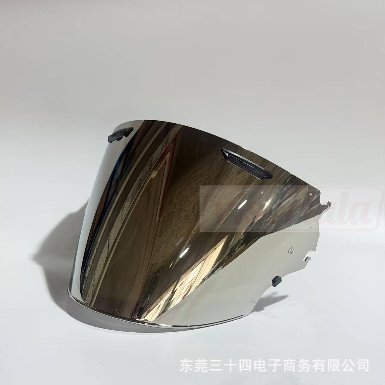 Suitable for Vz Ram Three-Quarter Motorcycle Helmets, Half-Helmets, Special Electroplated Aurora Silver-Coated Brown Lenses