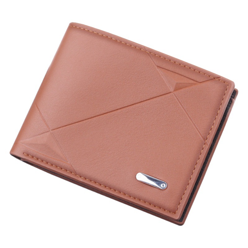 Cartera corta titular de la tarjeta de cartera de los hombres integrada billetera de los hombres plegable corto clip hombres de gran capacidad de comercio exterior