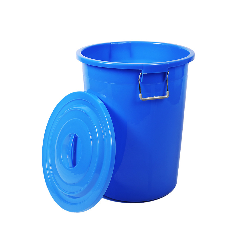 Big capacious plastic garbage can for commercial use for home use