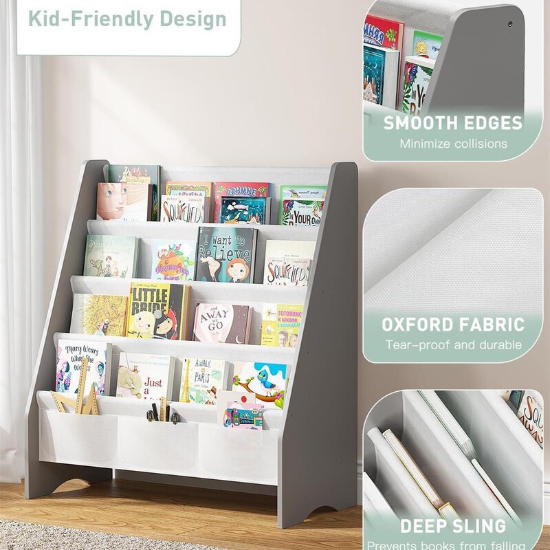 Customizable Living Room Study Children's Bookshelf Bookcase Miscellaneous Bookshelf Book Painting Storage Rack Storage Bag