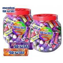 曼妥思迷你罐劲嚼充气糖装混合水果味1000g婚庆喜糖糖果零食品