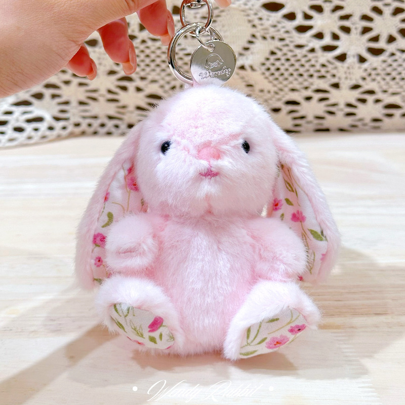 オリジナルウェンディウサギ座り姿勢ぬいぐるみペンダントかわいい花ウサギ人形人形小さなギフト卸売|undefined