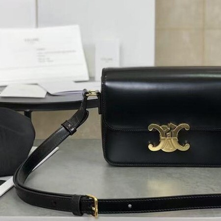 Foreign trade cross-border fashion vintage Triomphe cowhide shoulder crossbody handbag with lock buckle, available for dropshipping Foreign trade cross-border fashion vintage Triomphe cowhide shoulder crossbody handbag with lock buckle, available for dropshipping