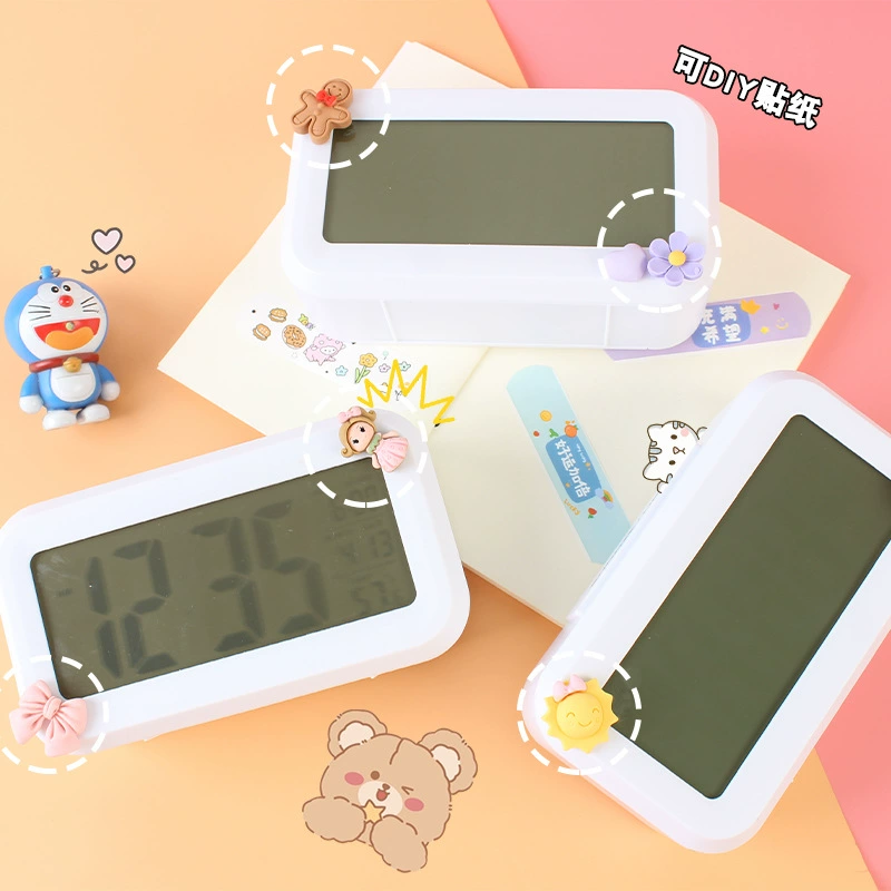 Colorful smart clock electronic alarm clock snooze silent backlight electronic clock creative digital clock gift box LED