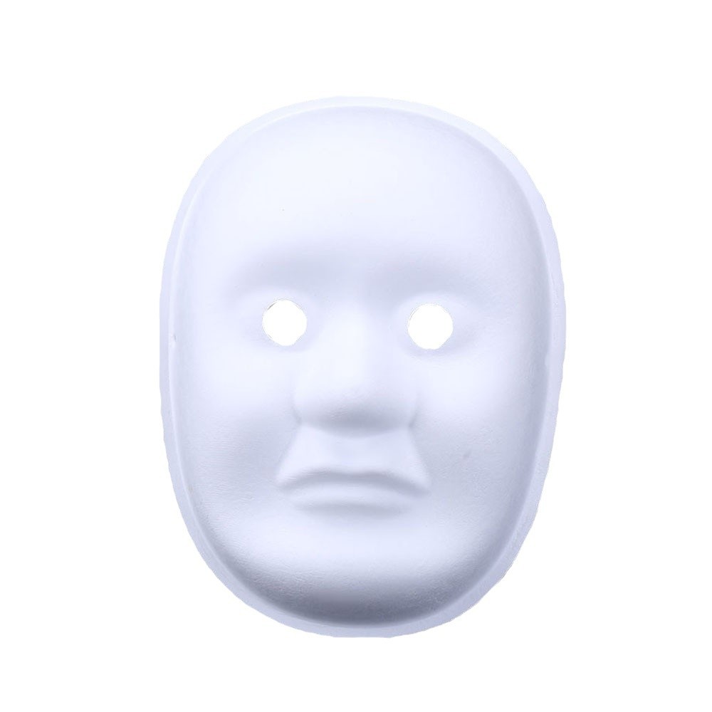 Máscara de zorro de papel maché – DIY, para pintura/teatro/Halloween