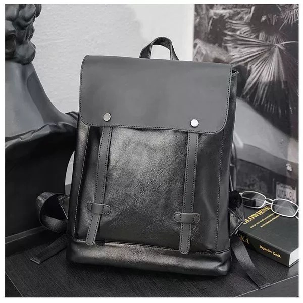 Cross-Border Korean Style Trendy Retro School Bag Backpack Men's Large Capacity Casual Fashion College Style Computer Backpack