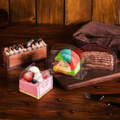 Triangular layer cake spacer transparent pet mousse rim U-shaped cake roll rim baking packaging wholesale