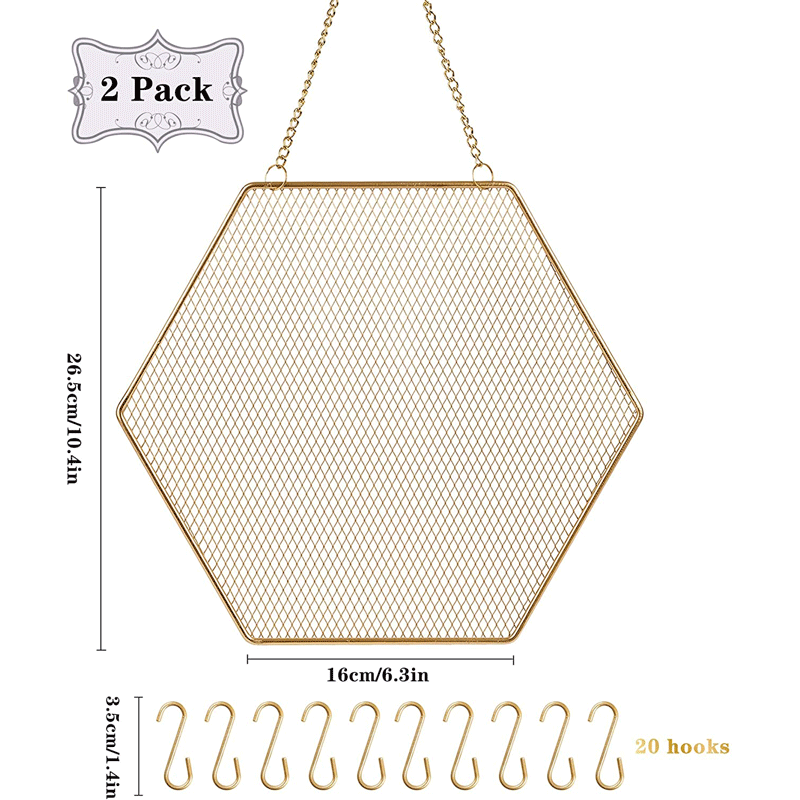 墙上饰品收纳架多功能墙壁装饰金属网珠宝首饰架壁挂饰品展示架
