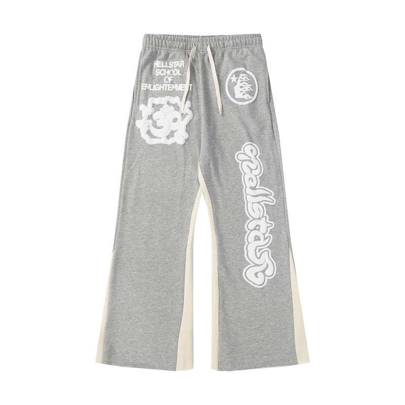 American-style trendy brand 3D printed casual pants, INS gray street fashion pants, comfortable flared pants, unisex sweatpants American-style trendy brand 3D printed casual pants, INS gray street fashion pants, comfortable flared pants, unisex sweatpants