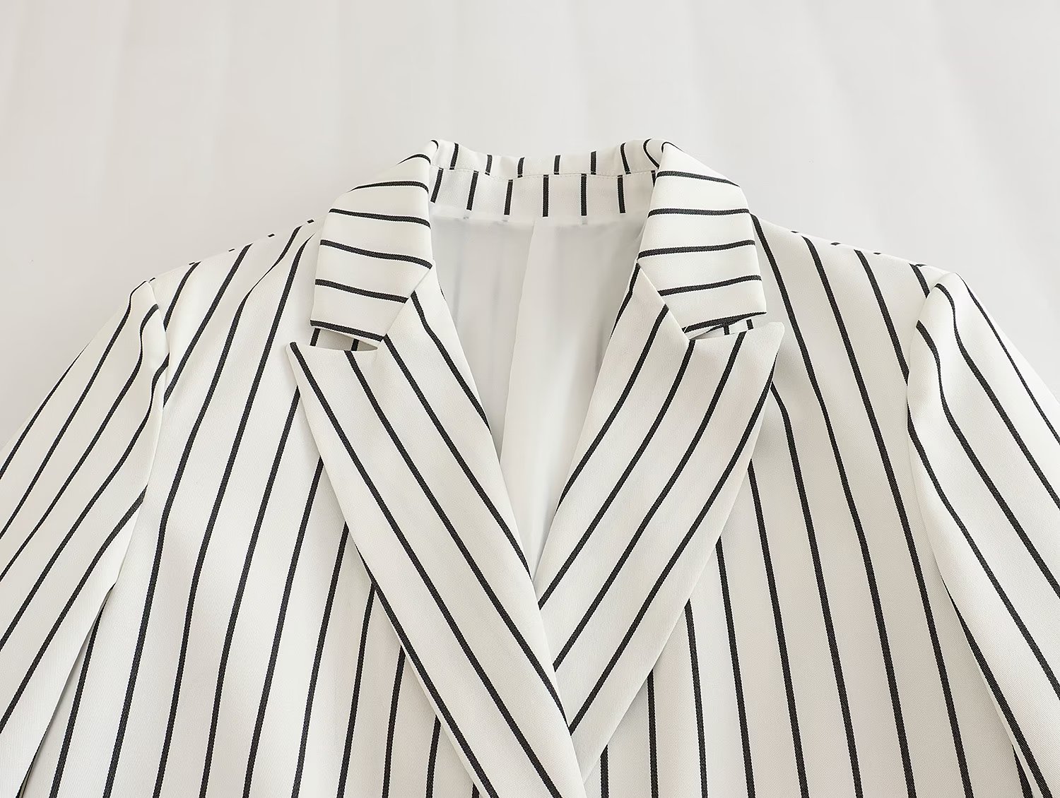 GraceChic, set di pantaloni larghi a gamba larga con tasche doppiopetto a righe da donna, primavera europea e americana_voghion.com