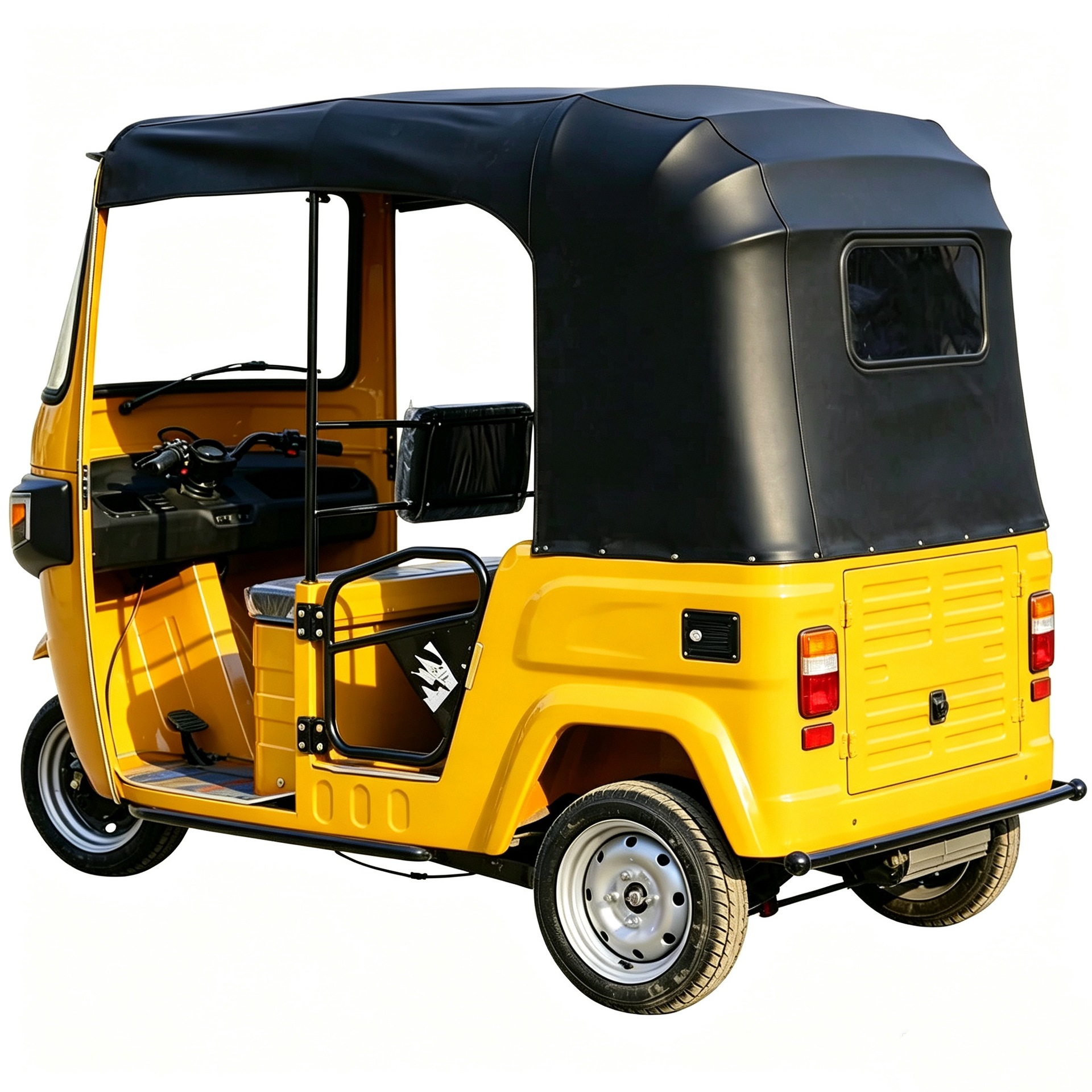 Overseas market fuel-powered three-wheeled motorcycles, large-space enclosed passenger taxis, rural taxis in Africa and South Asia