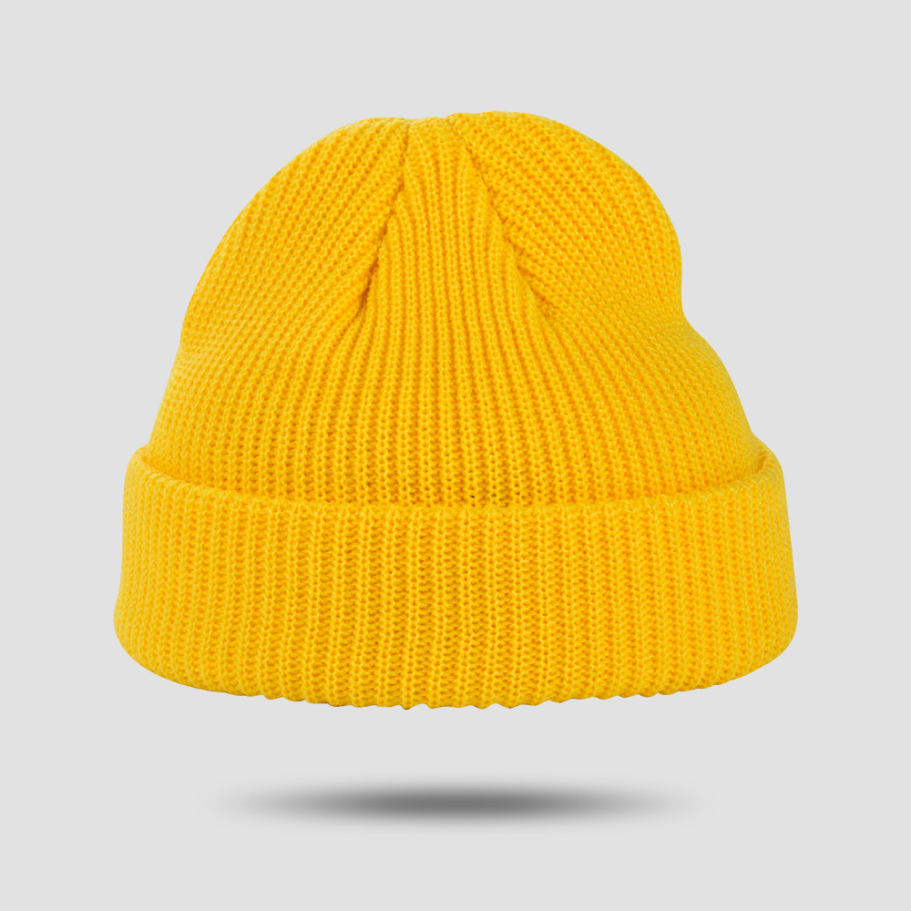 Exclusive For Cross-border Spot Goods Solid Color Knitted Hat Women's Autumn And Winter Warm All-matching Skullcap Korean Style Beanie Hat Woolen Cap Men's Fashion display picture 7