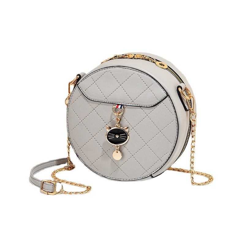 New Style Rhombus Chain Bag Summer Small Round Bag