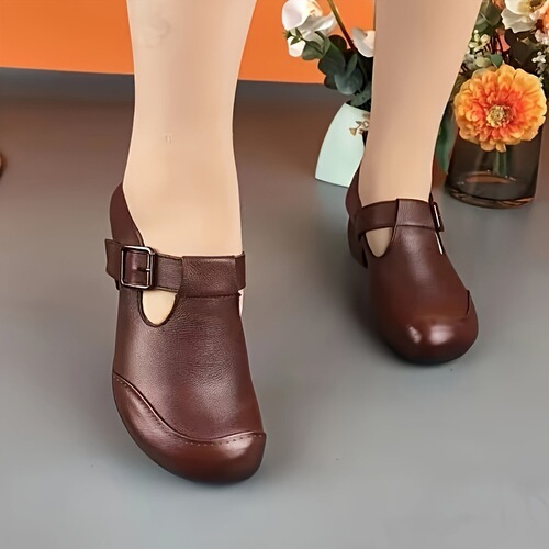 Retro Chunky Mid Heels Comfy Retro Chunky Mid Heels mid-heeled shoes