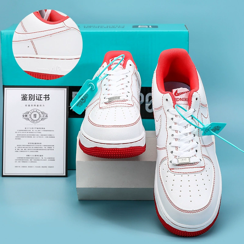 Кеды низкие (Nike) Air Force 1, белые, универсальные, размеры 36–45