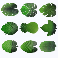 仿真环保EVA树叶餐垫桌垫家居装饰绿色植物防水防油隔热垫西餐垫