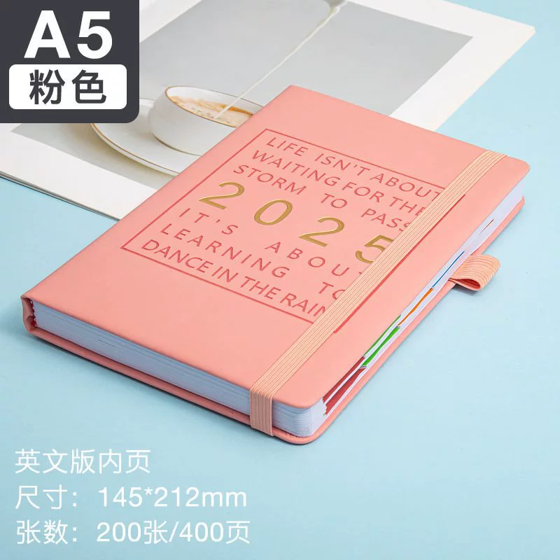 Laptop Cross-border 2025 Schedule 365 Day Notepad Planner Planner Amazon Calendar