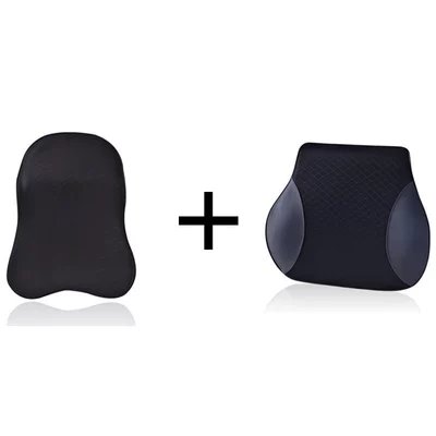 Headrest — headrest neck pillow pillow car - black-mesh-headrest-lumbar-support-1-pack