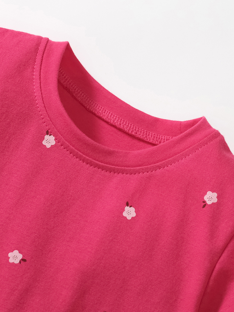Pequeño Maven verano niñas Vestido de manga corta estilo europeo y americano vestido de princesa de dibujos animados vestido casual de los niños image 3
