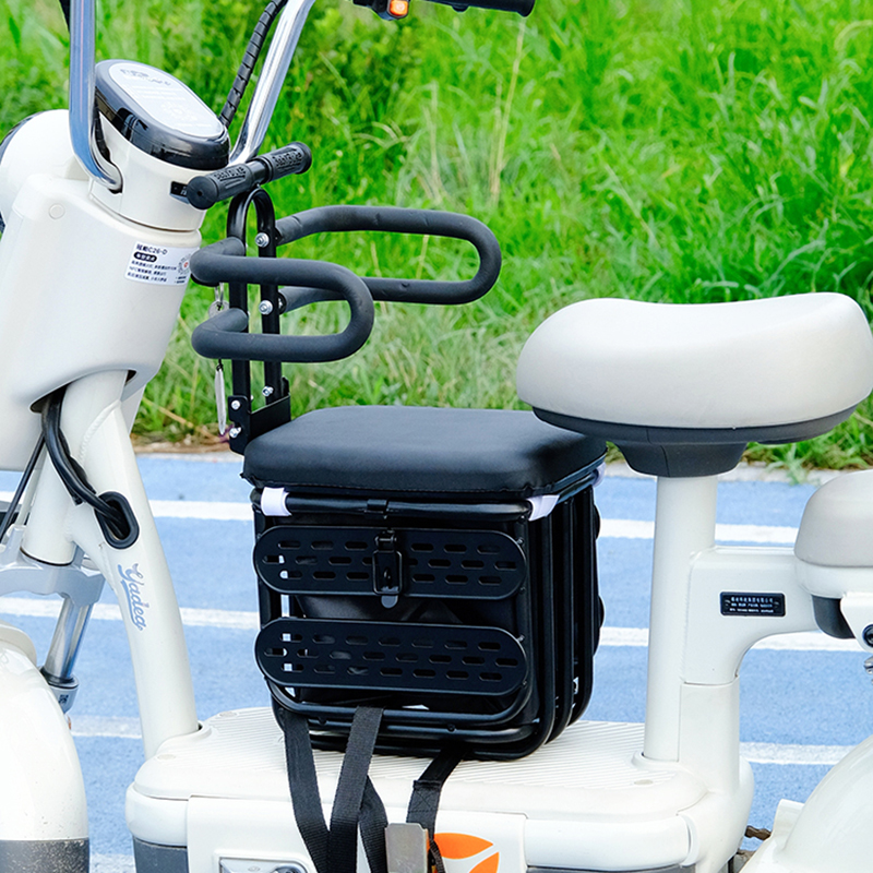 Suitable for Electric Vehicles, the Front Storage Box Can Be Used as a Universal Electric Vehicle Child Seat, Storage Basket, Seat, and Electric Vehicle Baby Seat