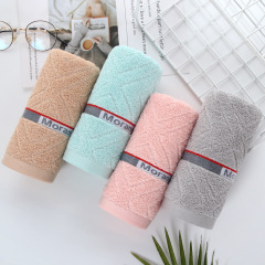 Pure Cotton Face Towel Adult Wholesale 100% Cotton Soft Absorbent Face Cloth Home Use Unisex Student Thick Bath Daily Use