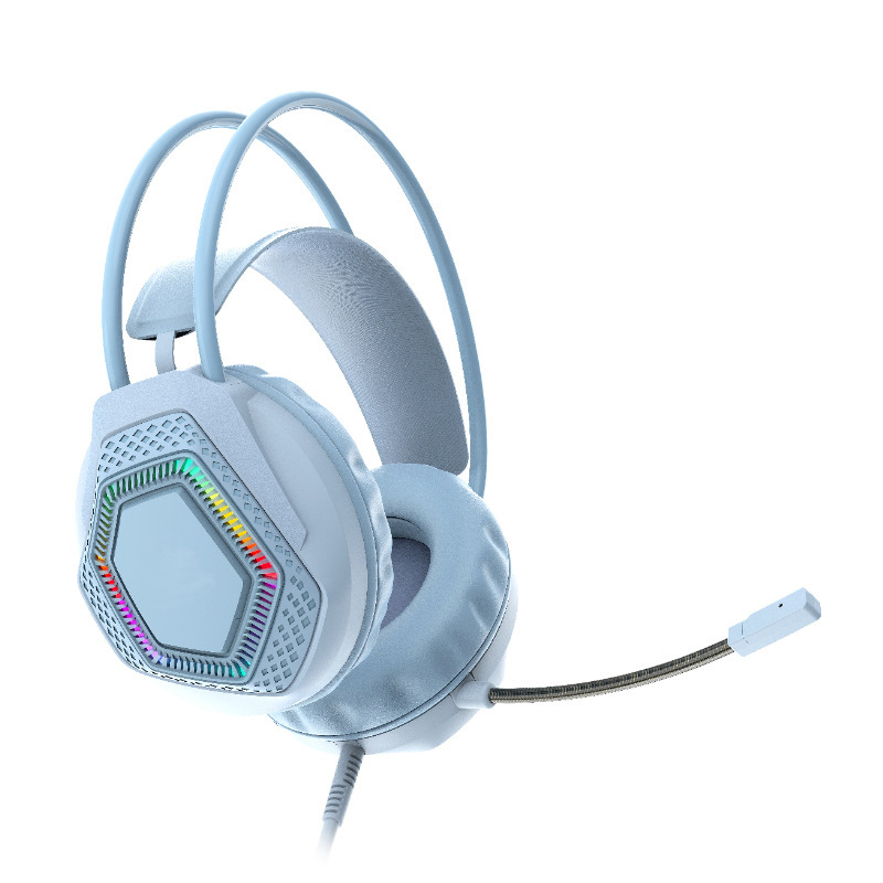 Fabricante en stock 601 auricular controlado por cable computadora USB teléfono móvil universal e-sports juego auriculares de reducción de ruido con micrófono