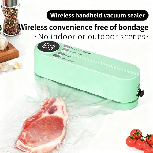 Touch wireless vacuum sealing machine Mini household charging kitchen pumping vacuum packaging machine Food laminating machine