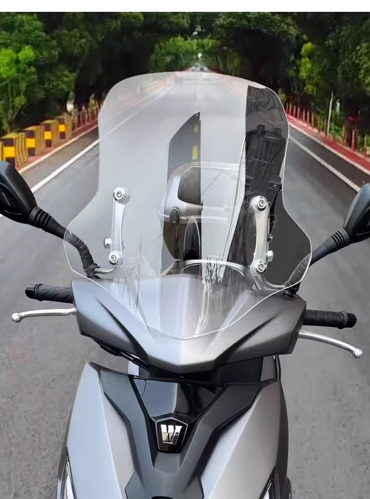 Suitable for Haojue Afr125 Windshield Scooter Front Windshield High-Definition Transparent Suzuki Uy125 Front Windshield