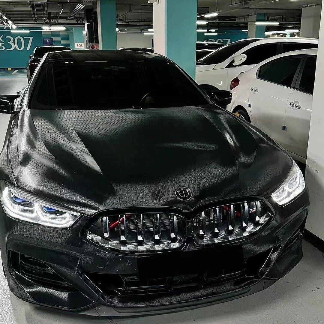Cross-Border Export Automotive Pet Matte Electroplated Color-Changing Film for Car Body Decoration and Interior Modification, Automotive Honeycomb Color-Changing Film