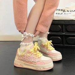 女童运动鞋2025春秋新款儿童鞋子厚底板鞋女鞋中大童休闲鞋小白鞋