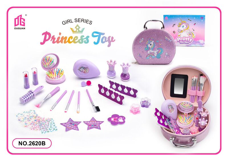 跨境儿童化妆品DIY美甲指甲油套装女孩玩具过家家美甲彩妆玩具|undefined