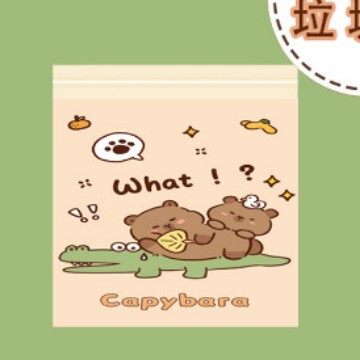 Labubu 粘着ゴミ袋 車載学生デスク 寮 漫画柄 クリーニングバッグ デスクトップ収納袋|undefined