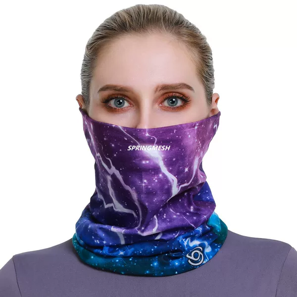 Outdoor Hiking Sunshade Mask, Starry Sky Magic Multifunctional Seamless Headscarf, Versatile Hat, Sweat-Wiping Wristband, Sun Protection Face Towel