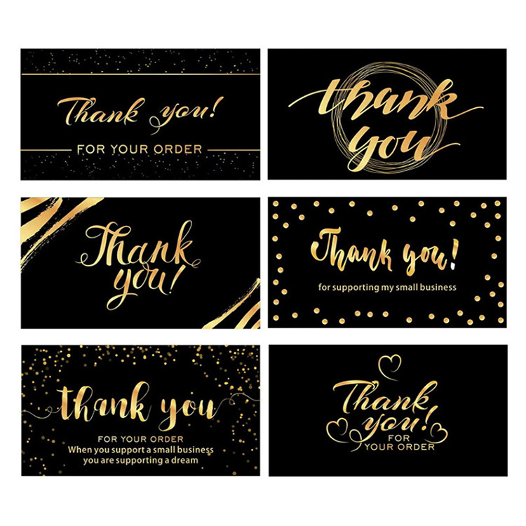 Simple Style Style Black Color Coated Paper Simple Style Daily Letter