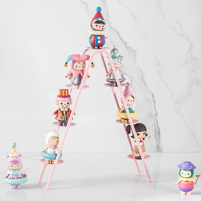 Подставка для слепых коробок, настольный ящик для хранения ручной работы, железная лестница в форме пузыря, полка для хранения, украшения