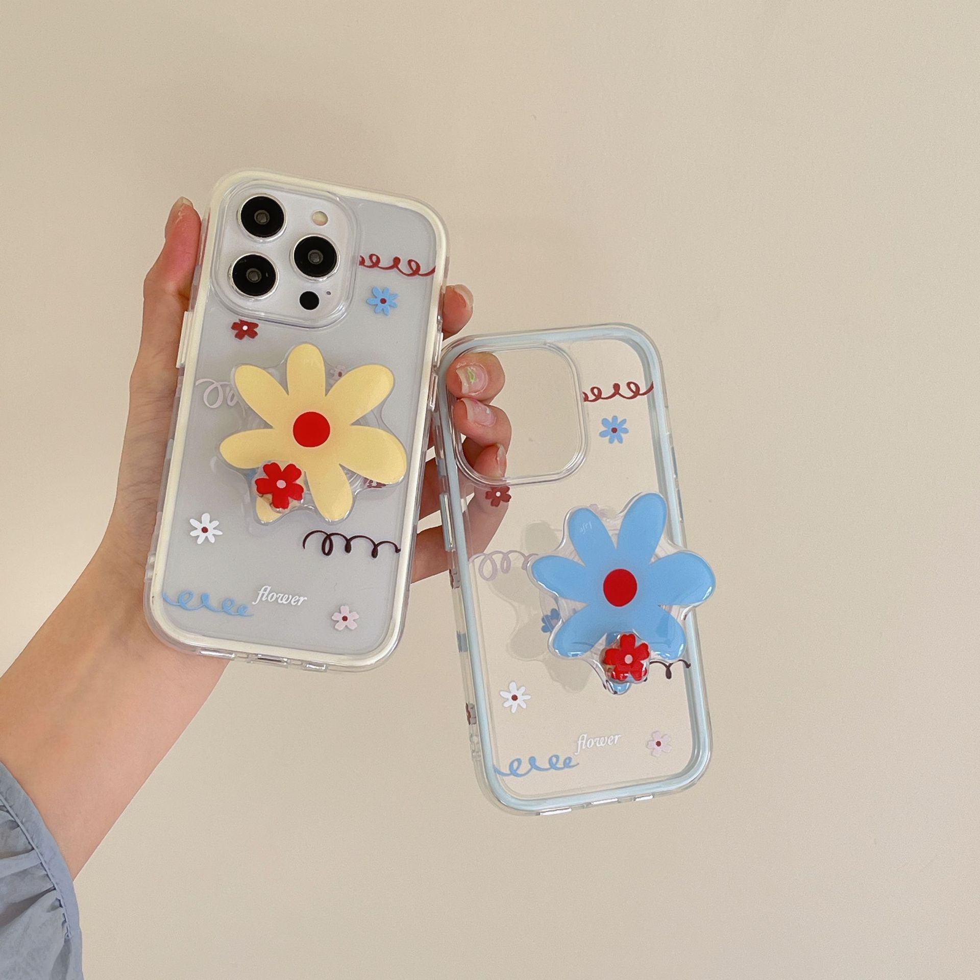 Flores de graffiti de nicho simples para Apple 16ProMax funda para teléfono móvil 15Pro Summer 14/13 Chicas 15PM