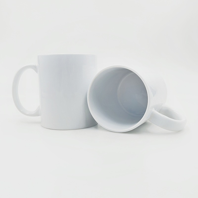 Taza de agua de 11oz Taza de cerámica recubierta con logotipo personalizado Taza de café publicitaria evento minimalista Regalo publicitario