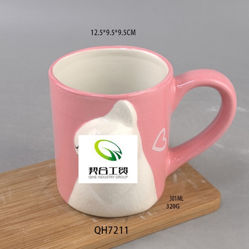 Taza de cerámica cuidadosamente seleccionada con dibujos de gato negro, jefe de policía, película de anime, taza de gato, taza creativa nostálgica para niños, taza de café