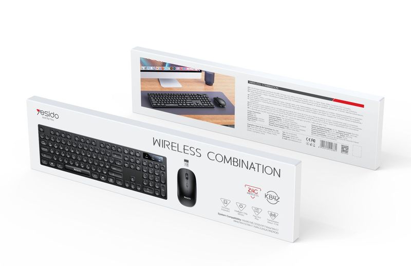 イエシドキーボードとマウスのセット、越境卸売、2.4gノートパソコン、デスクトップパソコン、オフィス、家庭、ビジネス用キーボードとマウスのセット|undefined