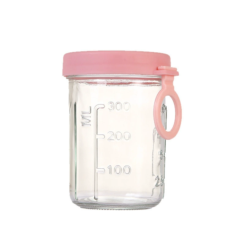 Spoon overnight oatmeal cup yogurt cup portable takeaway smoothie cup breakfast cup glass salad can with scale