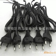 欧规电源线2圆插脚 国标led电源线 品质二插电源线 电源线厂家